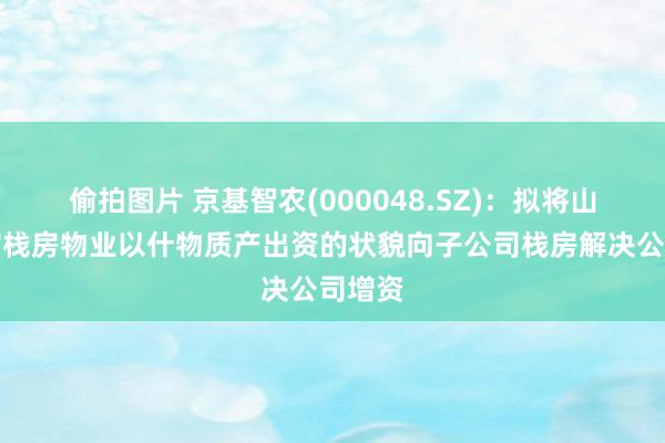 偷拍图片 京基智农(000048.SZ)：拟将山海公馆栈房物业以什物质产出资的状貌向子公司栈房解决公司增资